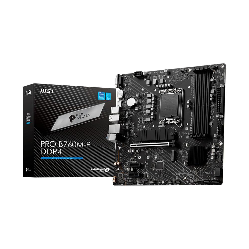 *CONSULTAR VALOR PELO WHATSAPP* PLACA MÃE MSI PRO B760M-P DDR4, CHIPSET B760, INTEL LGA 1700, ATX, DDR4