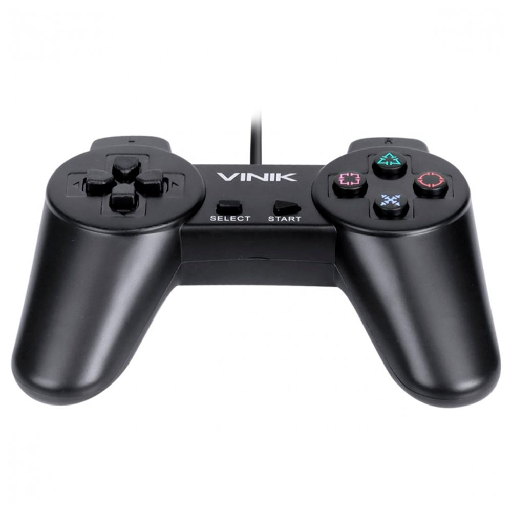 Controle PS1 para PC Vinik, USB, Preto - 107485