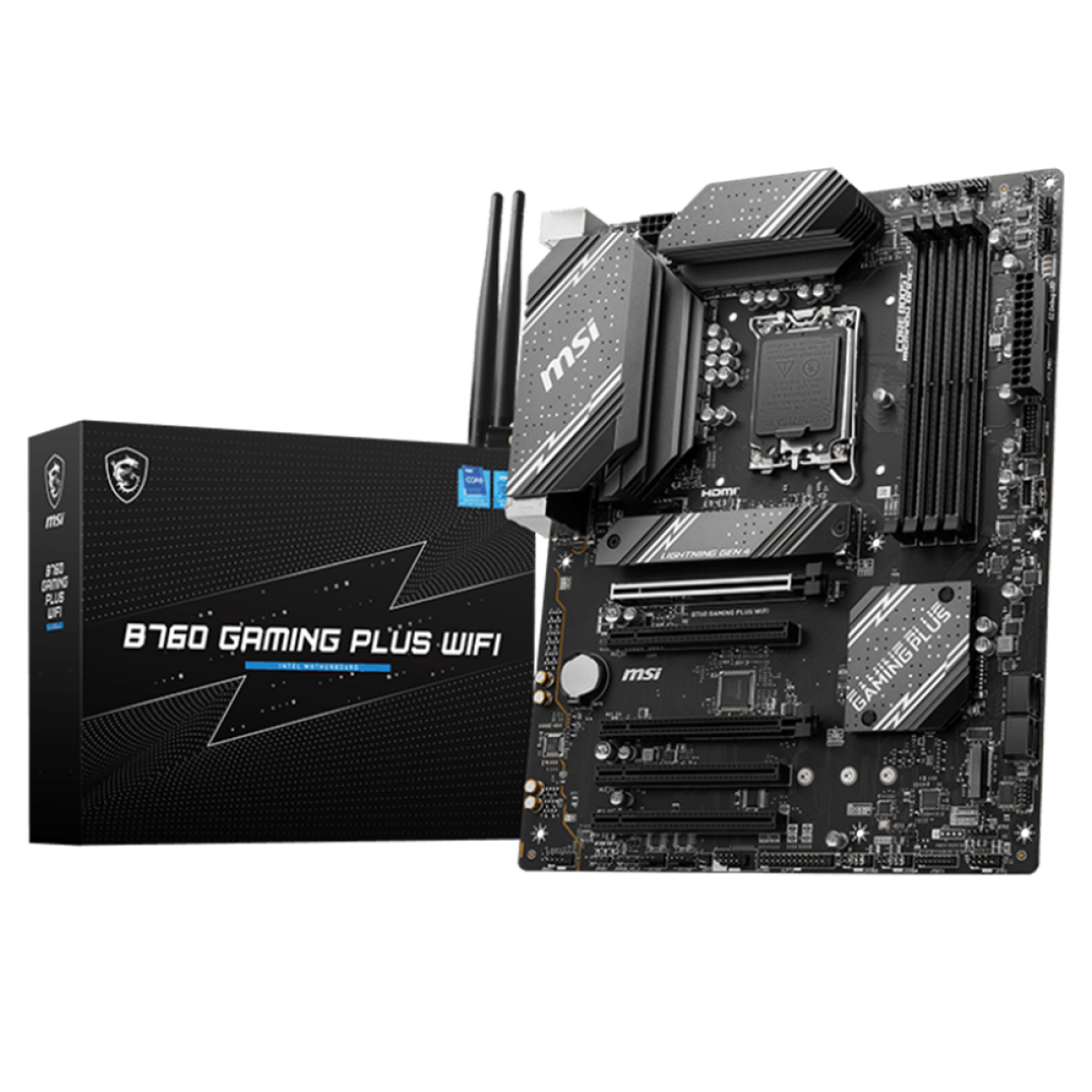 *CONSULTAR VALOR PELO WHATSAPP* Placa Mãe MSI B760 Gaming Plus Wi-Fi, Chipset B760, Intel LGA 1700, ATX, DDR5
