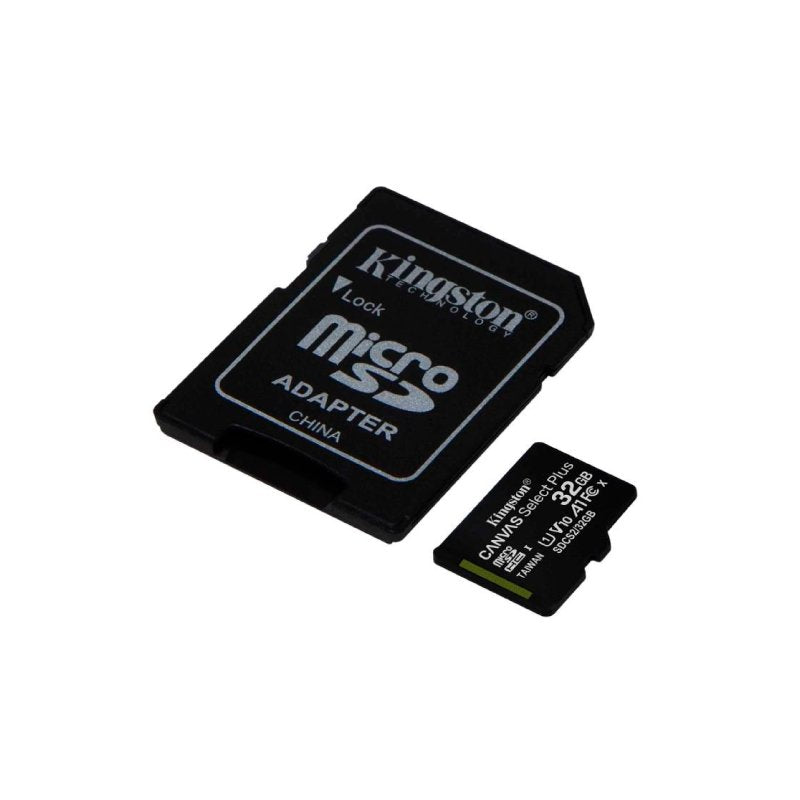 Cartão de Memoria Kingston Micro SD 32gb Canvas Select Plus Classe 10 C/  Adaptador - Sdcs2/32gb