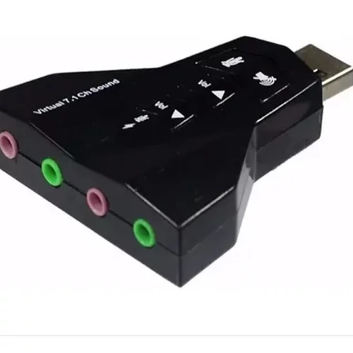 ADAPTADOR PLACA DE SOM USB C/4 PORTAS P2