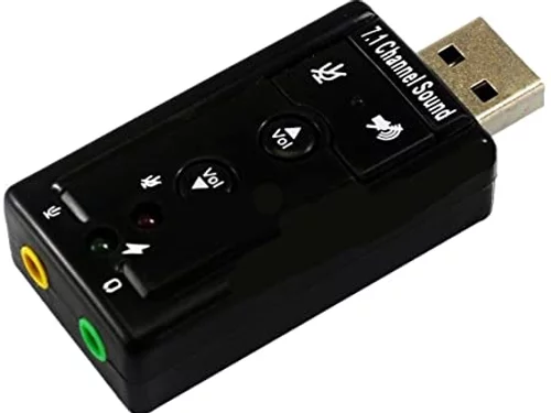 Placa de Som USB, Adaptador Áudio 7.1 Para P2, Pc, Notebook - Exbom USOM-10