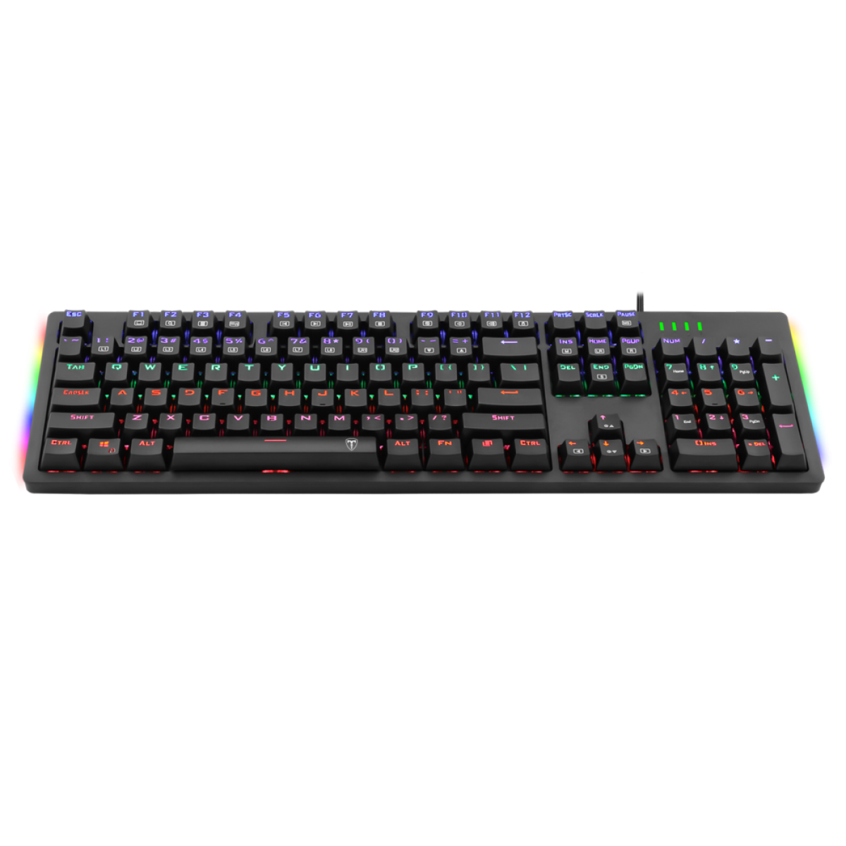 Teclado Gamer Mecânico T-Dagger Bermuda/ RGB/ Black/ ABNT2/ T-TGK312