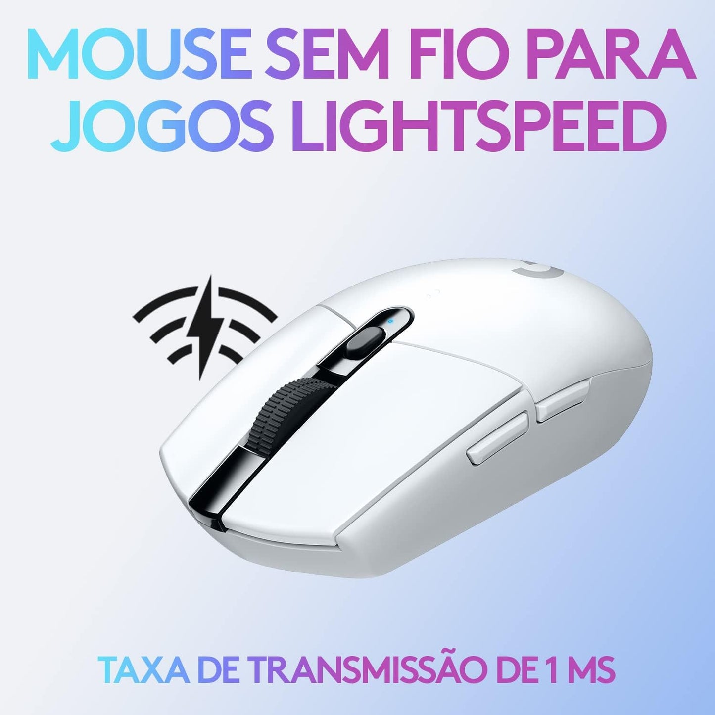 Mouse Gamer Sem Fio Logitech G305 LIGHTSPEED com 6 Botões Programáveis e Até 12.000 DPI, Azul - 910-006013