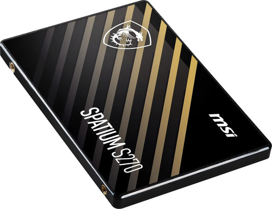 SSD MSI SPATIUM S270, 480GB, 2.5, SATA III 6GB/S, LEITURA 500MB/S, GRAVACAO 450MB/S, SPATIUM-S270-480G