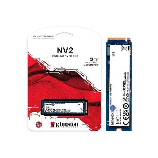 *CONSULTAR VALOR E DISPONIBILIDADE PELO WHATSAPP* SSD Kingston NV2, 2TB, M.2 2280, PCIe 4.0 x4, NVMe, Leitura: 3500 MB/s, Gravação: 2800 MB/s, Azul - SNV2S/2000G