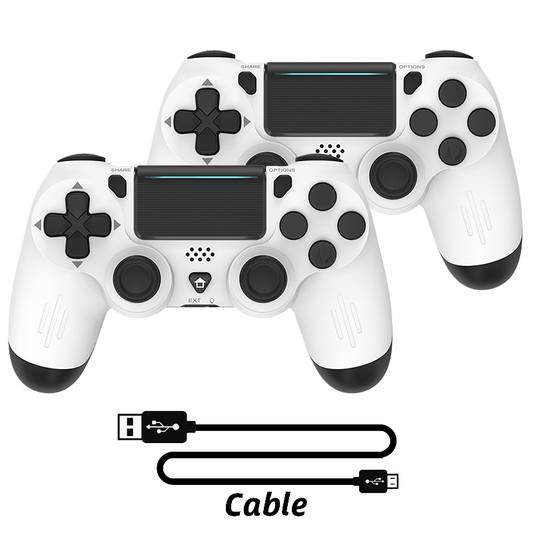 Controle compatível com Bluetooth para PS4, Slim, Pro, Gamepad sem fio para PC, Joystick de vibração dupla para IOS, Android