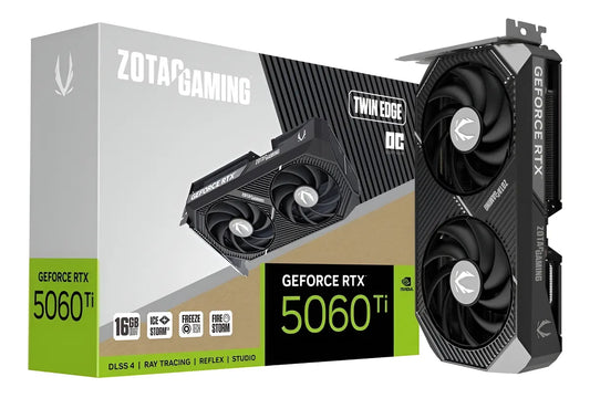 *CONSULTAR VALOR E DISPONIBILIDADE PELO WHATSAPP* PLACA DE VÍDEO GEFORCE RTX 5060 TI 16GB ZOTAC TWIN EDGE OC