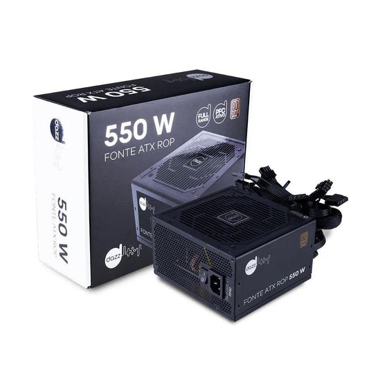 Fonte Dazz Rop ATX, 550W, 80 Plus Bronze, PFC Ativo