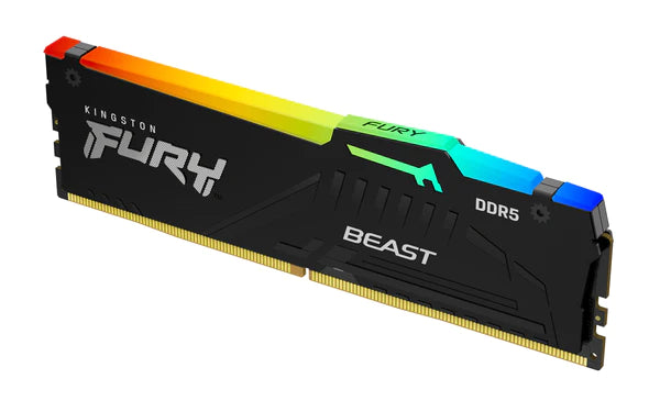 Memória DDR5 Kingston Fury Beast EXPO, RGB, 8GB, 5600Mhz, Black, KF556C36BBEA-8