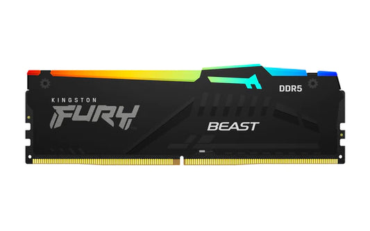 Memória DDR5 Kingston Fury Beast EXPO, RGB, 8GB, 5600Mhz, Black, KF556C36BBEA-8
