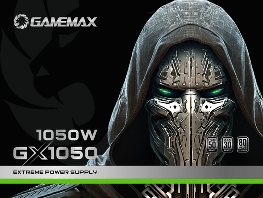 Fonte Gamemax GX1050 Pro, 1050W, 80 Plus Platinum, Full Modular, PFC Ativo, Black, GX1050PRBKS8810BR