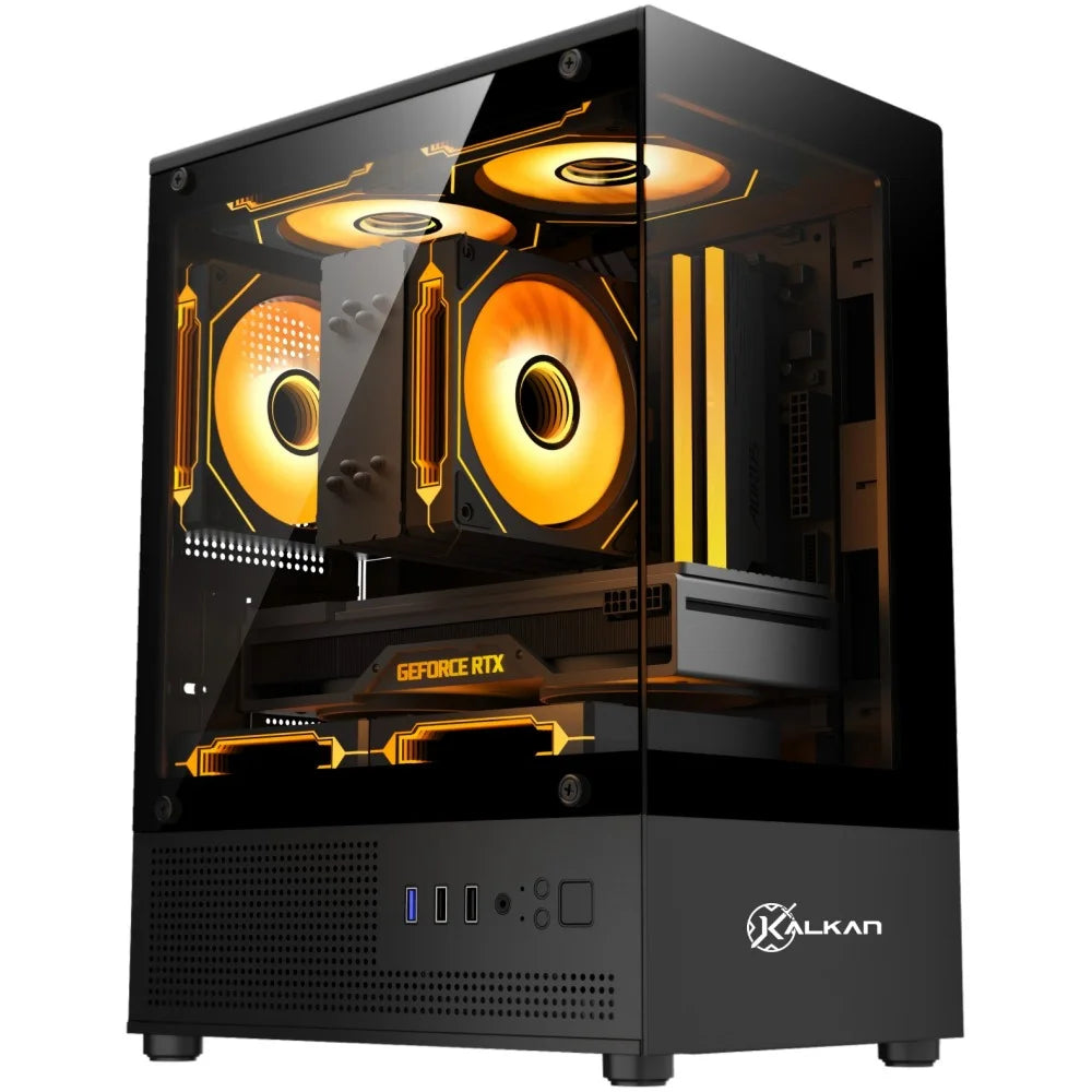 GABINETE GAMER KALKAN HAKON PRETO S/FAN KLK00080