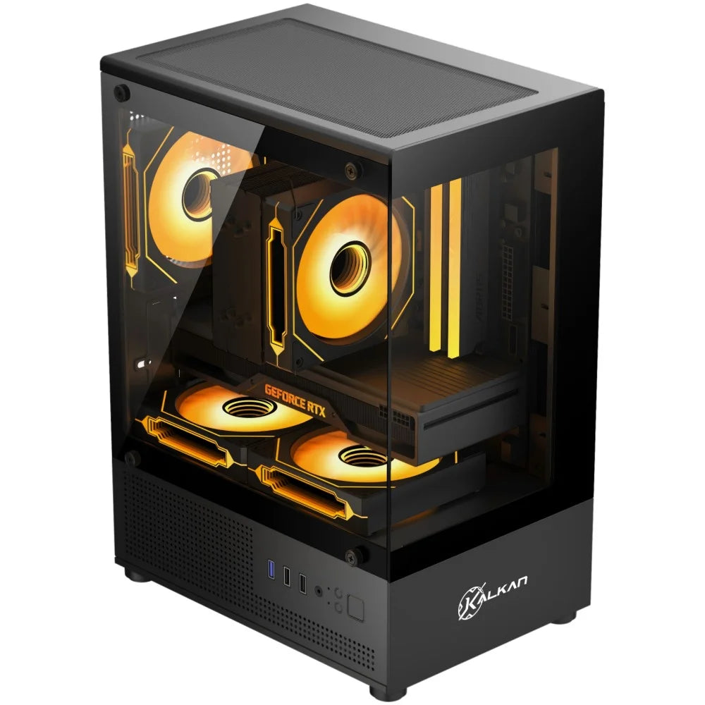 GABINETE GAMER KALKAN HAKON PRETO S/FAN KLK00080