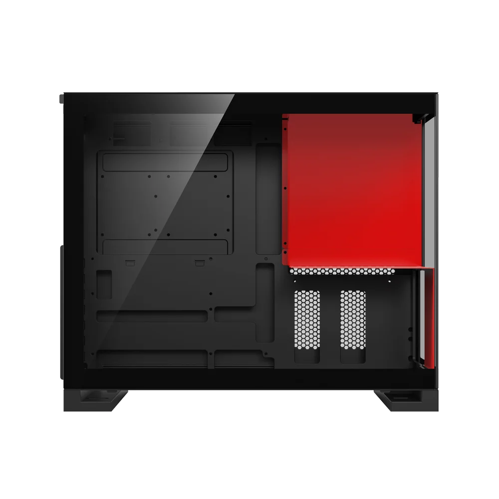 Gabinete Gamer Redragon Eternal Preto E Vermelho Sem Fans Ca-612br
