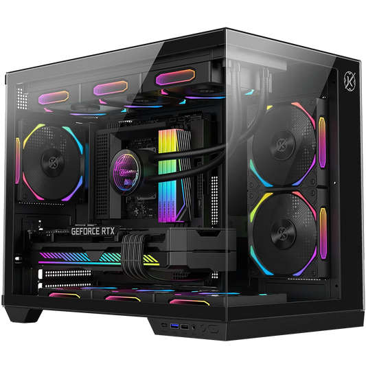 Gabinete Kalkan Saga Preto Aquário Compacto Klk00043