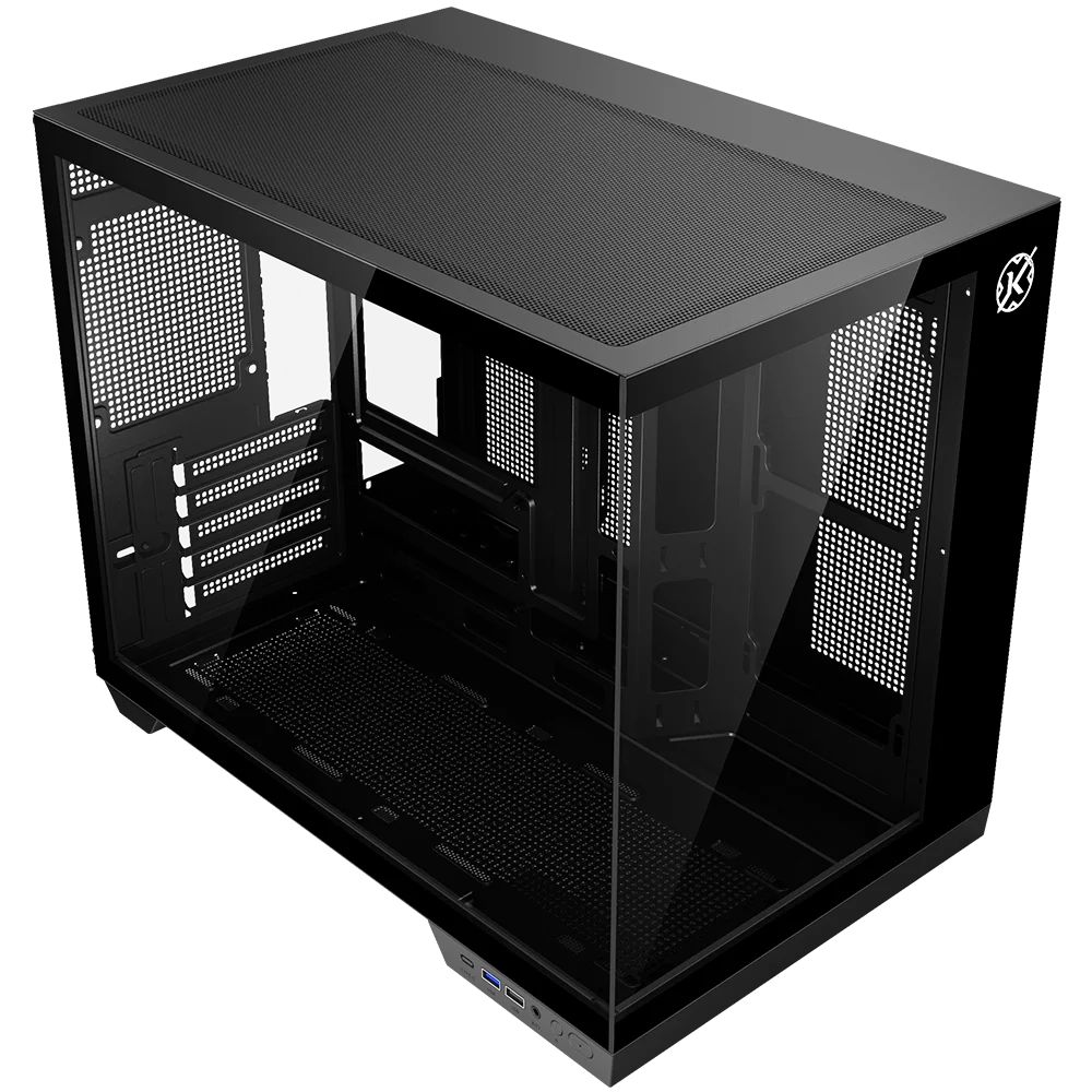 Gabinete Kalkan Saga Preto Aquário Compacto Klk00043