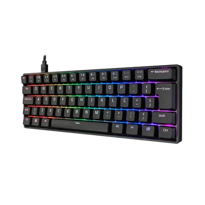 Teclado Mecânico Akko 3061s Preto Abnt2 Switch Orange RGB