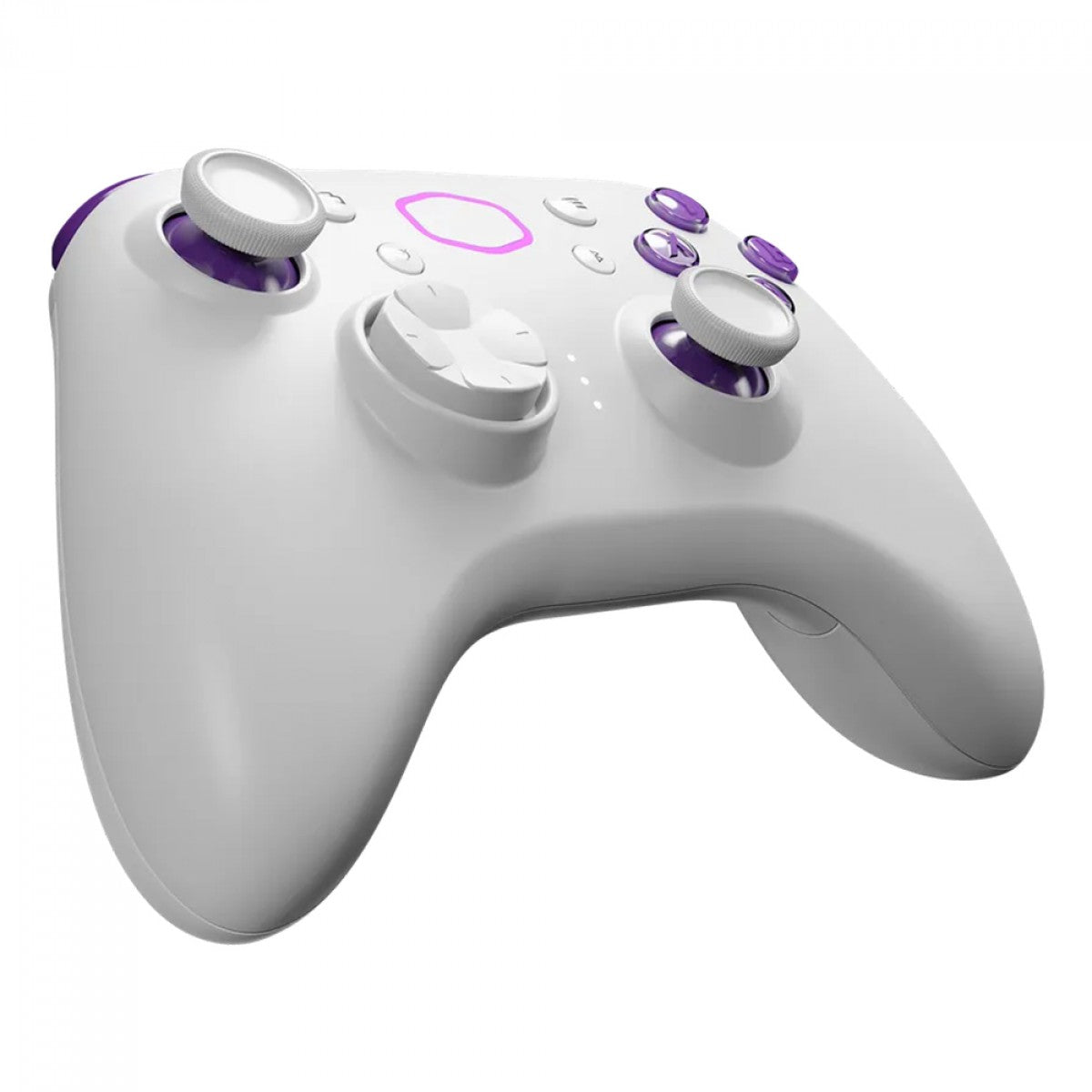 Controle Cooler Master Storm Controller, Sem Fio, Bluetooth, Branco/Roxo, CMI-GSCX-W1