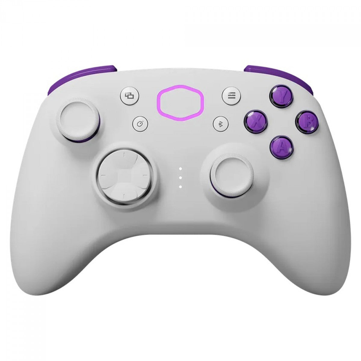 Controle Cooler Master Storm Controller, Sem Fio, Bluetooth, Branco/Roxo, CMI-GSCX-W1