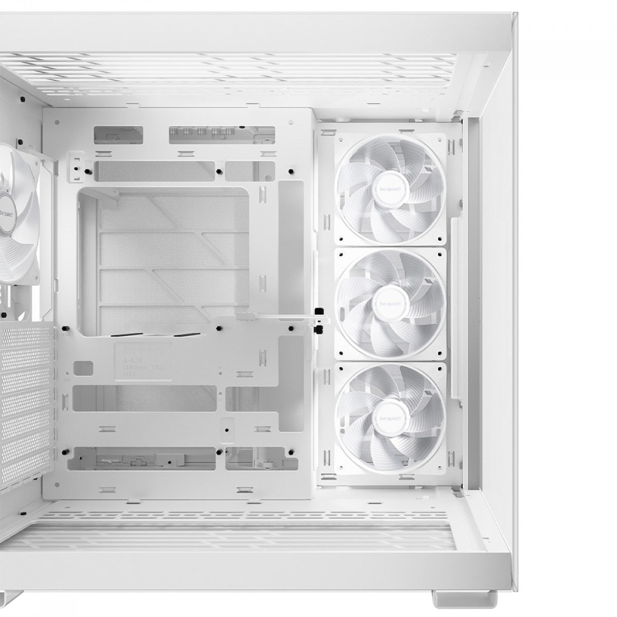 Gabinete Gamer Be Quiet Light Base 600 LX, ARGB, Mid Tower, ATX, Vidro Temperado, Com 4 Fans, Branco, BGW68