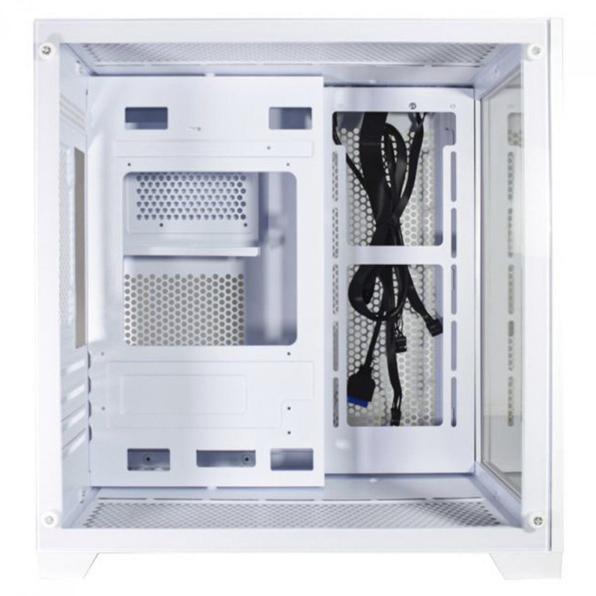 Gabinete Gamer K-MEX Aquario Micro White IV CG-W415, Mid Tower, Vidro Temperado, m-ATX, Sem Fan, Branco, CGW415RH002CB0X