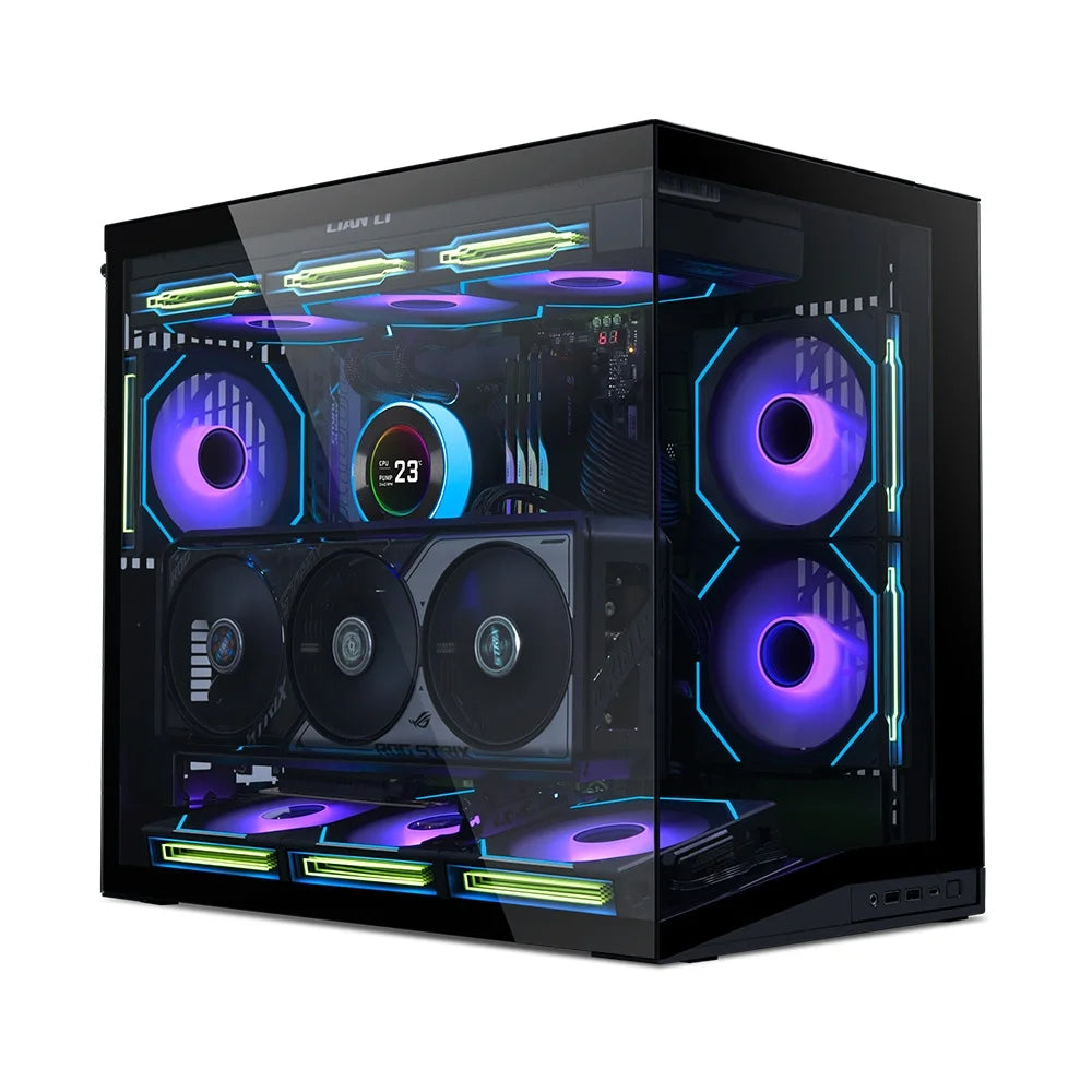 Gabinete Gamer Lian Li O11 Dynamic Mini V2, Midi Tower, Lateral em Vidro, Preto - O11DMIV2X