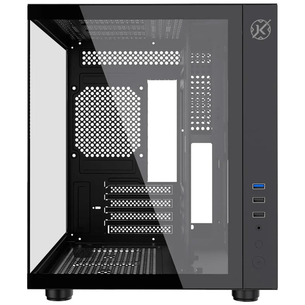 Gabinete Kalkan Midgard, Mid Tower, Lateral em Vidro, Micro-ATX, Preto - KLK00039