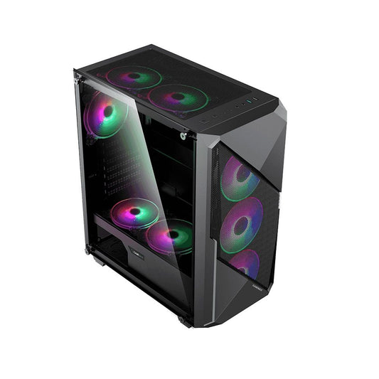 Gabinete Gamer Gamemax Revolt 3606 Led ARGB Lateral Vidro - 3606BK