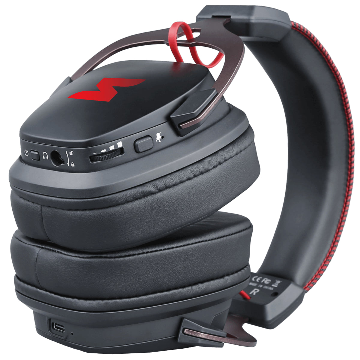 Headset Gamer SuperFrame Wind V2, Wireless, Drivers de 50mm, 7.1 Surround, RGB, USB + USB-C, Bluetooth, Black, SF-H05-V2