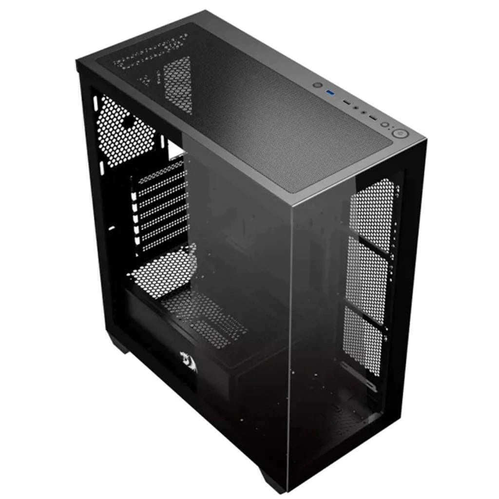 Gabinete Redragon Deflect Preto Vidro Temperado Mid Tower (CA-609B)