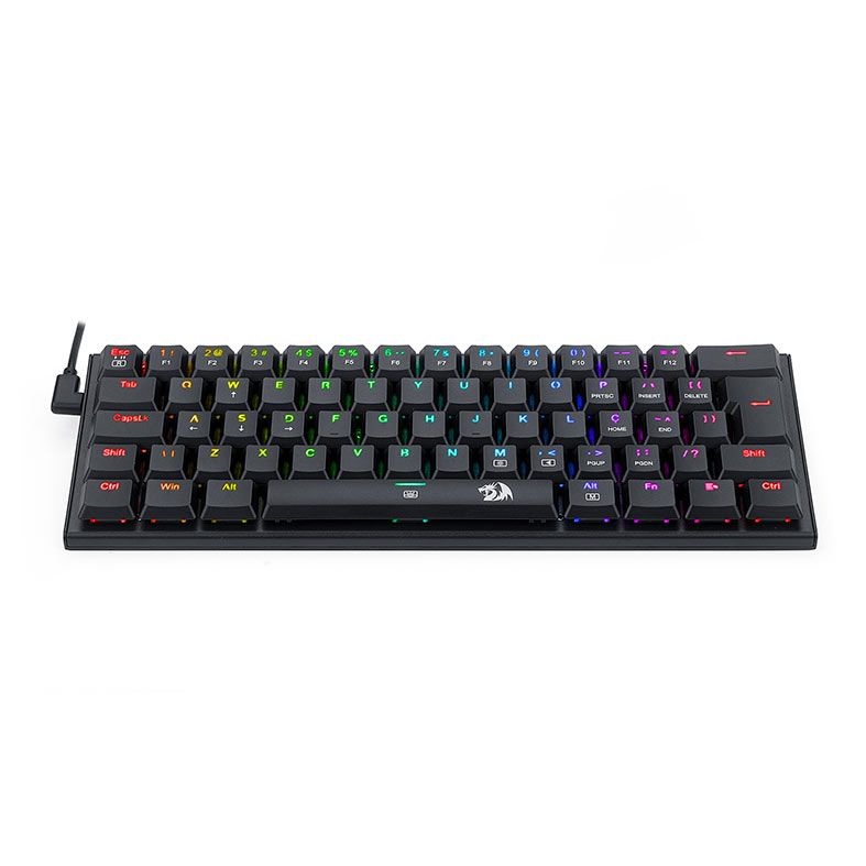 Teclado Mecânico Gamer Redragon Anivia, RGB, ABNT2, Compacto, Outemu Brown, Double-Shot Keycaps, USB 2.0