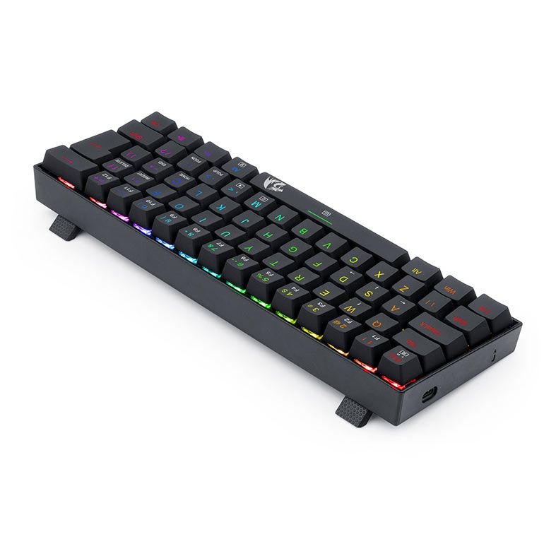 Teclado Mecanico Gamer Redragon Dragonborn, RGB, ABNT2, Switch Blue, Preto, K630RGB-1-PT-BLUE