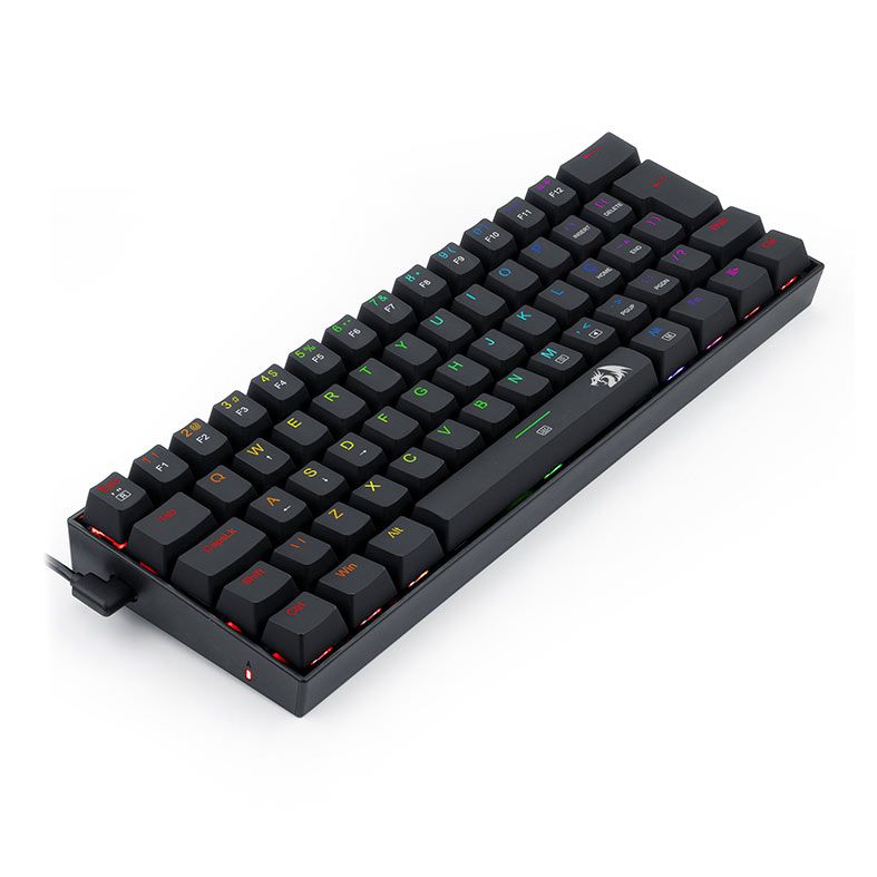 Teclado Mecanico Gamer Redragon Dragonborn, RGB, ABNT2, Switch Blue, Preto, K630RGB-1-PT-BLUE