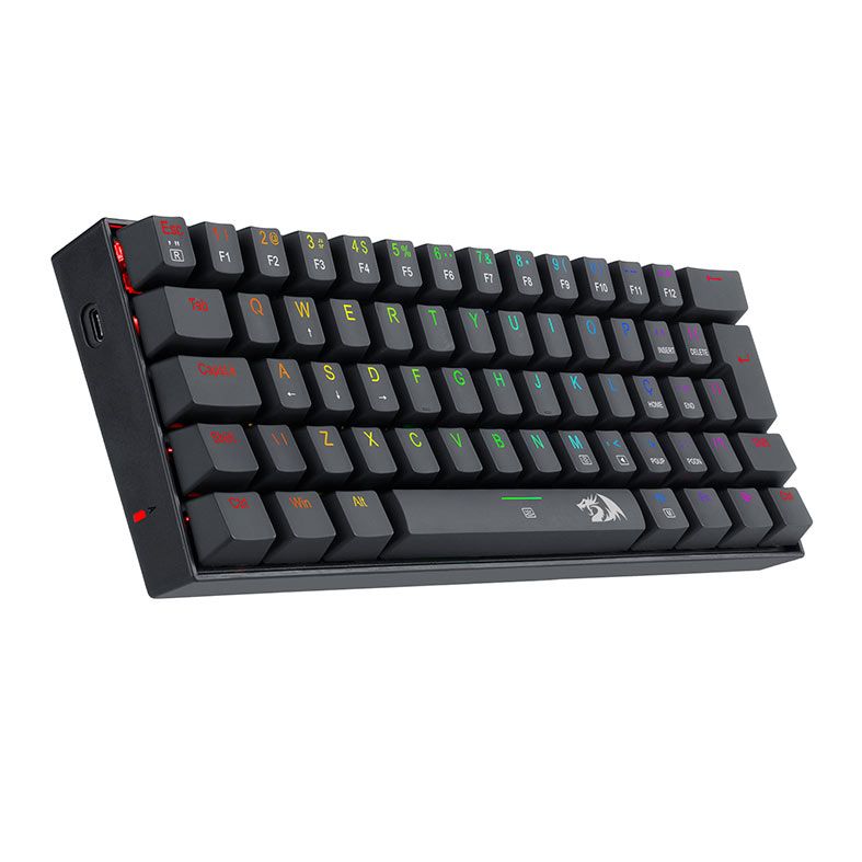 Teclado Mecanico Gamer Redragon Dragonborn, RGB, ABNT2, Switch Blue, Preto, K630RGB-1-PT-BLUE