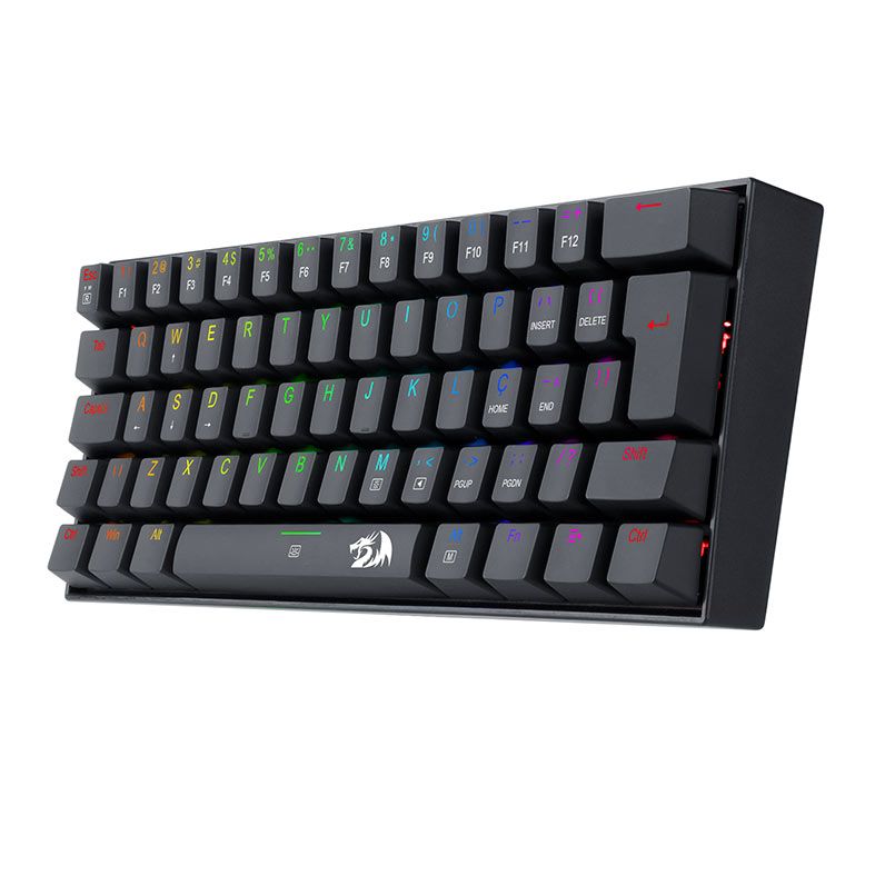 Teclado Mecanico Gamer Redragon Dragonborn, RGB, ABNT2, Switch Blue, Preto, K630RGB-1-PT-BLUE