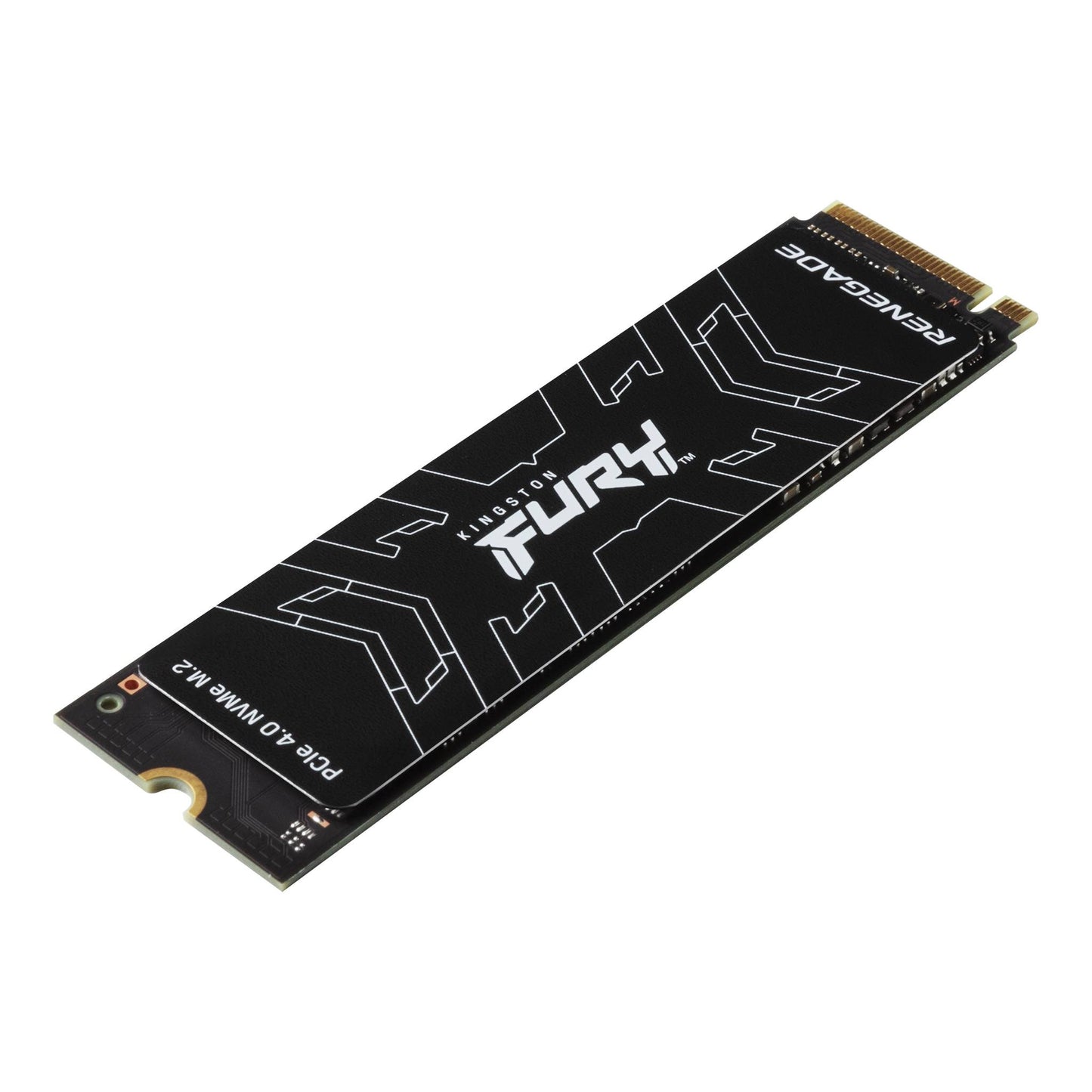 SSD 500 GB Kingston Fury Renegade, M.2 2280 PCIe, NVMe, Leitura: 7300MB/s e Gravação: 3900MB/s - SFYRS/500G