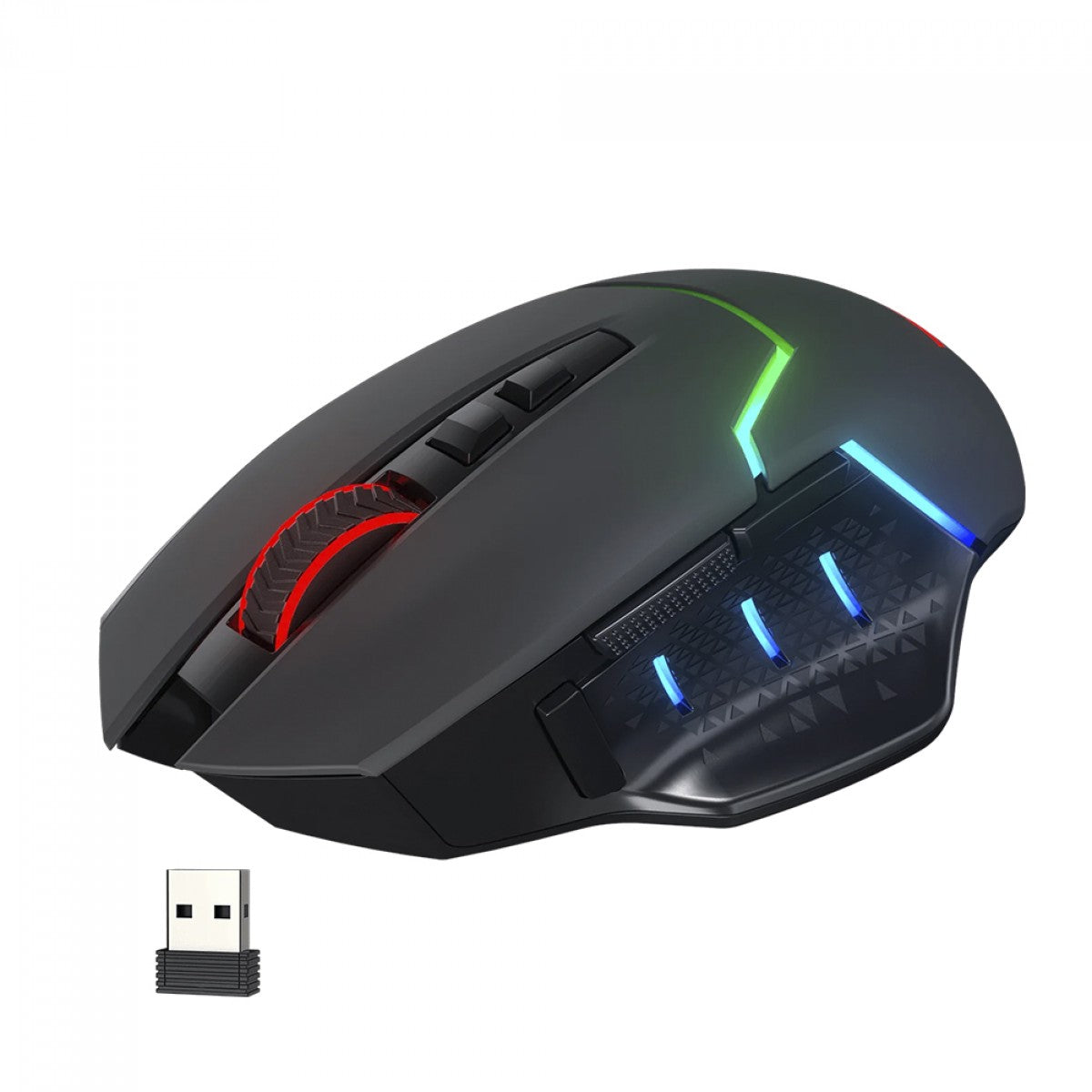 Mouse Gamer Redragon Mirage M690 Pro, Wireless, RGB, 8000 DPI, 8 Botões Programáveis, Black