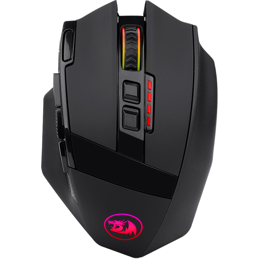 Mouse Gamer Redragon Sniper Pro M801P RGB, 16000 DPI, Wireless, 9 Botões Programáveis, Black