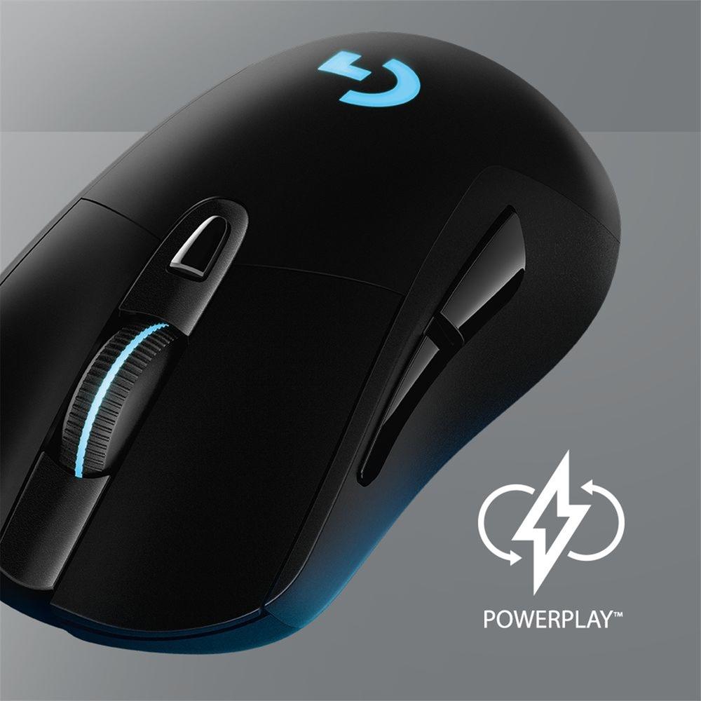 Mouse Gamer Sem Fio Logitech G703 LIGHTSPEED RGB LIGHTSYNC, 6 Botões Programáveis, HERO 25K, Recarregável, Compatível POWERPLAY