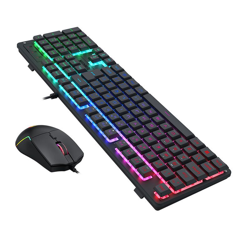 Kit Redragon Teclado + Mouse + Headset + Mousepad Essentials, RGB, 10000 DPI, S166