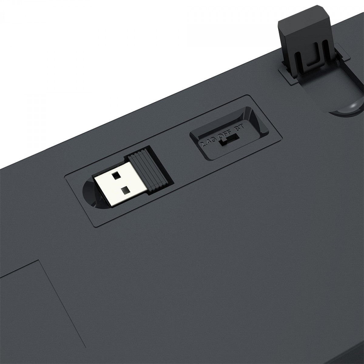 Teclado Gamer Sem Fio Mecânico Pollux Pro RGB, Preto, Abnt2, Switch Marrom, K628RGB-pro (pt-brown), Redragon