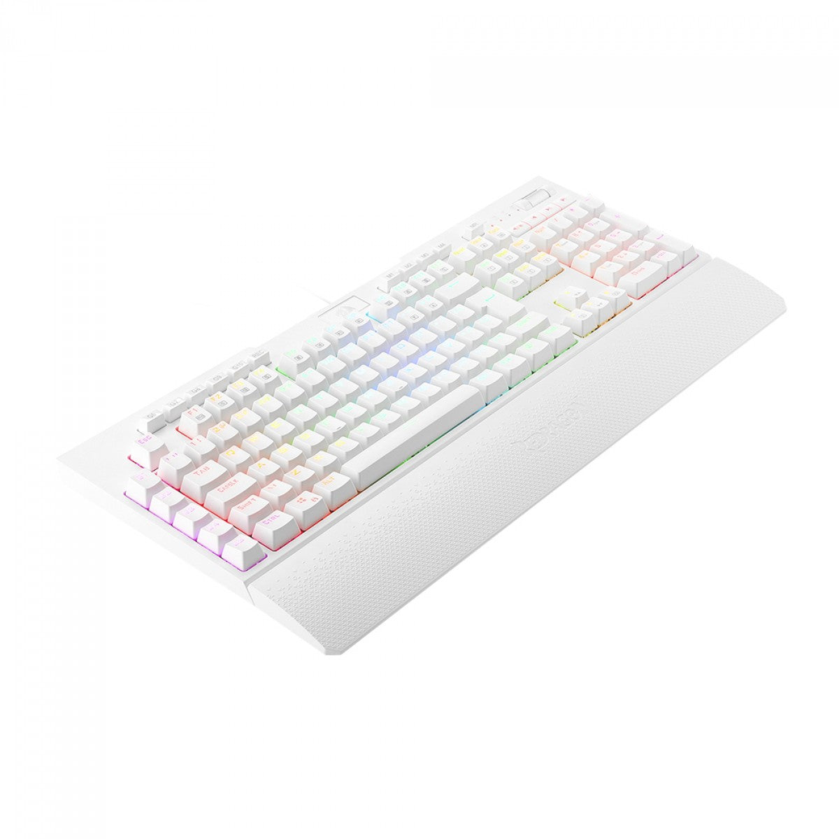 Teclado Mecânico Óptico Gamer Redragon Brahma Pro RGB, Switch Brown, ABNT, White, K586W-RGB-PRO (PT-BROWN)