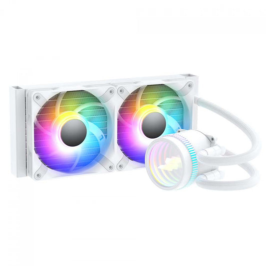 Water Cooler SuperFrame ISENGARD, ARGB, 240mm, Intel-AMD, Controladora, White, SF-W240W