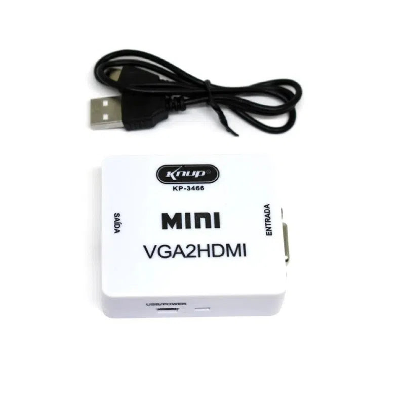 CONVERSOR VGA X HDMI C/AUDIO 1080P KP-3466 KNUP