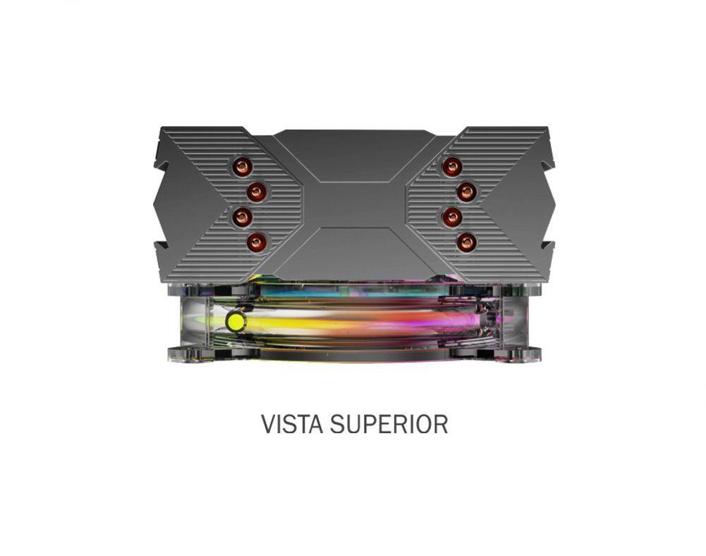 CPU Cooler K-mex Led PWM AC02 92mm Intel AMD ARGB Aura