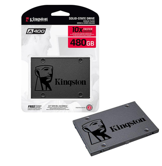 SSD Kingston A400, 480GB, Sata III, Leitura 500MBs Gravação 450MBs, SA400S37/480