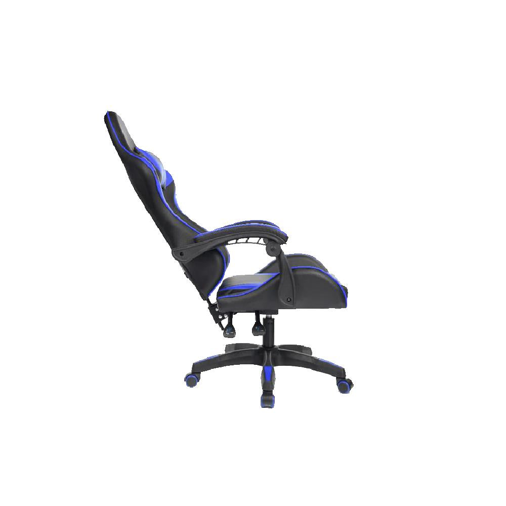 Cadeira Gamer PCTOP Strike/ Preta e Azul/ Reclinável