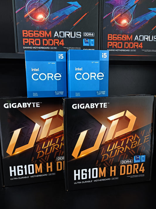 Kit Upgrade DDR4 Décima Segunda Core i5 12400F, H610m Gigabyte