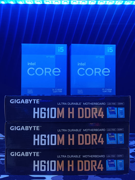 Kit Gamer DDR4 Core i5 12400F, H610m, Décima Segunda